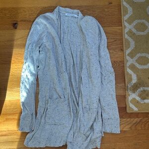 Elegant Heather Gray Cardigan